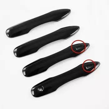 Funduoo для Toyota Yaris Cross 2020 2021 2022, глянцевая черная хромированная крышка дверной ручки автомобиля, накладка на чашу, наклейка, аксессуары для стайлинга