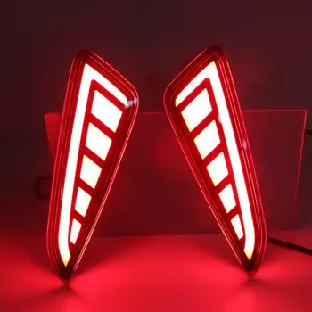 Функции 2 в 1 светодиодный светодиодная отражающая лампа, задняя противотуманная фара, задний ходовой фонарь, бампер, стоп светильник для Toyota C-HR 2016 - 2020