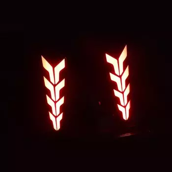 Функциональный светодиодный фонарь заднего бампера 2-в-1, предупреждающий фонарь для Toyota C-HR CHR IZOA 2017 2018 2019, задний фонарь, стоп светильник