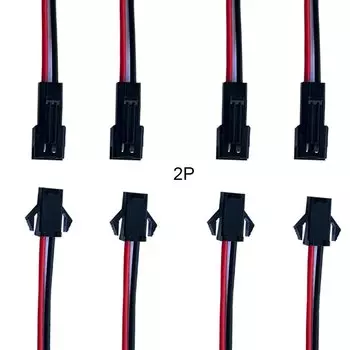 2 контакта, 3 контакта, 4 контакта, 5 контактов, 6 контактов, женский и мужской кабель для светодиодных лент WS2812B, WS2811, WS2815, 10 пар, 100 пар