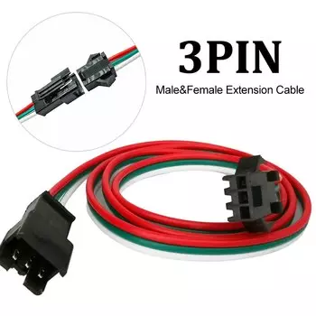 FUNZENXIN Male Female Extension Cable для RGB светодиодной ленты
