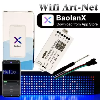 FUNZENXIN RGB Контроллер Wi-Fi Art-Net SP801E