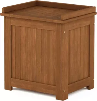 Furinno FG19749 Ящик для хранения из твердой древесины Tioman на открытом воздухе, натуральный