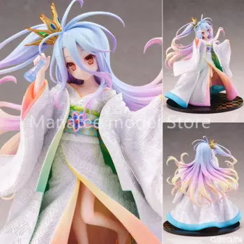 FuRyu оригинальная экшн-фигурка из ПВХ No Game No Life Shiro -Shiromuku 1/7, аниме модель, игрушки, коллекционная кукла, подарок