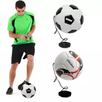 Футбольные тренировочные мячи, регулируемый эластичный тренировочный мяч с веревкой, размер 4, 5, футбольный мяч для начинающих, спортивный