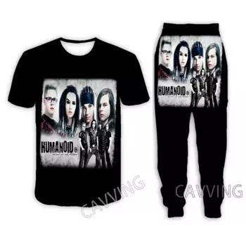 Футболка и штаны для бега, с 3D принтом