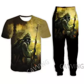Футболка и штаны для бега, с 3D принтом