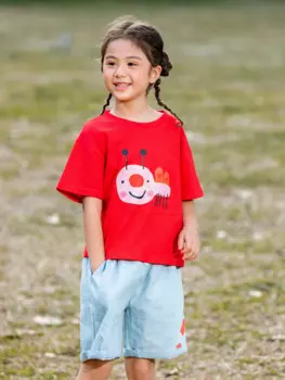 Футболка и штаны для девочек, 95% хлопок, 2022 см