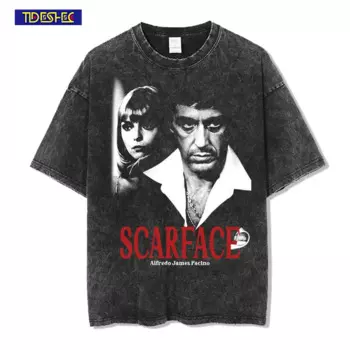 Футболка мужская оверсайз в стиле хип-хоп с принтом