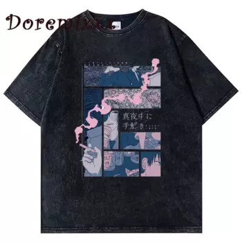 Футболка мужская в стиле Харадзюку, 100% хлопок, 2023