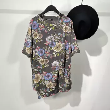 Футболка Мужская/Женская однотонная в стиле хип-хоп