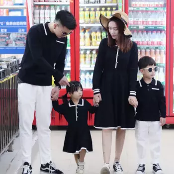 Футболка с длинным рукавом для родителей и детей