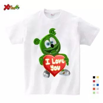 Футболка с коротким рукавом для мальчиков и девочек, Повседневная рубашка с принтом «жемчужные медведи», размеры 3, 4, 5 лет