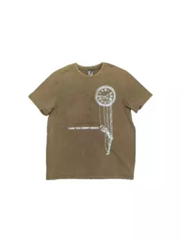 Футболка с короткими рукавами и короткими рукавами, свободная футболка с короткими рукавами Nine Archive Punch Clock 2024, TX1203