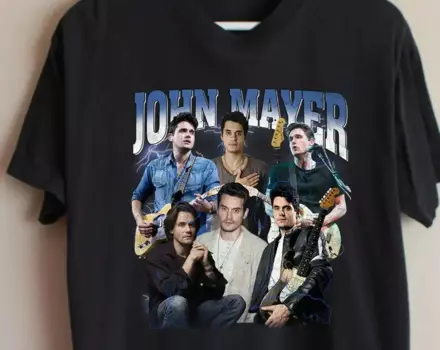 Футболка с надписью John Mayer 2023, рубашка с надписью Dead and Company, рубашка с альбомом Sob Rock, рубашка с тяжелой одеждой, розовая толстовка для гитары