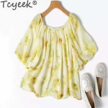 Футболка женская из шелка тутового шелкопряда, 100%