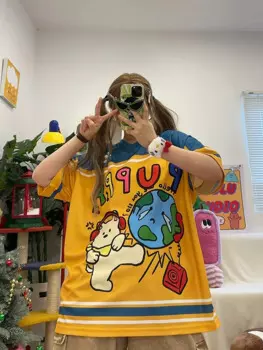 Футболка женская летняя с V-образным вырезом