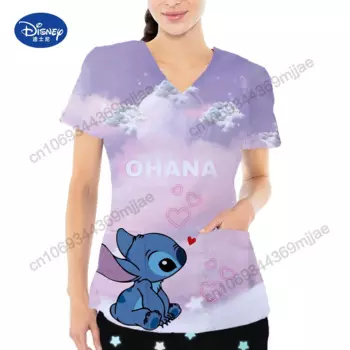 Футболка женская с карманом, V-образным вырезом, Y2k, Yk2