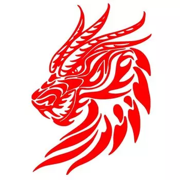 FUYOOHI модная наклейка забавная голова дракона мифическая графика виниловая наклейка для автомобиля окно автомобиля бампер мотоциклетный шлем наклейки на багажник