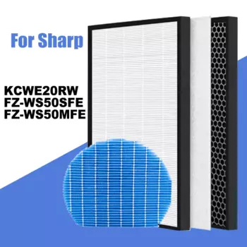 FZ-WS50SFE FZ-WS50MFE HEPA фильтр, дезодорирующий фильтр, увлажняющий фильтр для Sharp KCWE20RW, очиститель воздуха