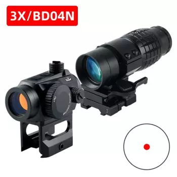 G33 3X Amplify Scope BD04N Тактический комбинированный прицел с красной точкой Оптический рефлекторный прицел Противоударный противотуманный прицел для охоты