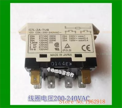 G7L-2A-TUB 200-240VAC 25A 6 The old 9