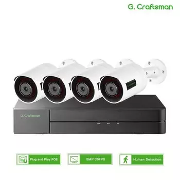 G.Craftsman 5MP IP камера система видеонаблюдения