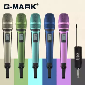 G-MARK SKM9000 Беспроводной микрофон Профессиональный УВЧ Регулируемая частота Максимальная четкость звука для шоу-обучения Свадебной вечеринки