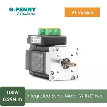 G-penny 100 Вт 36 В постоянного тока встроенный серводвигатель с драйвером 41 унций 3000 об/мин 0,29 Нм 6,0 А мини-серводвигатель с драйвером