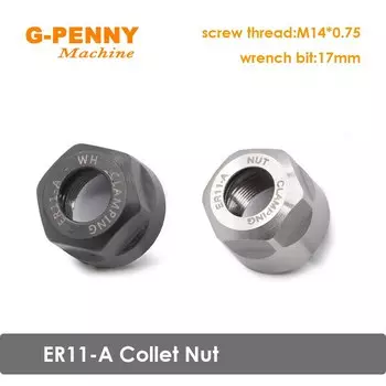 G-Penny ER11-A Цанговая гайка, используемая для ЧПУ кВт цанговый патрон Цанговая гайка