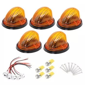 Габаритные огни на крышу кабины, ходовые огни для Chevrolet GMC C серии K 1973-1981 1982 1983 1984 1985 1986 1987, 5 шт.