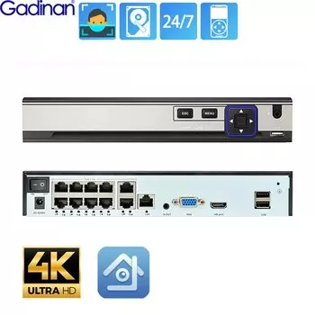 Gadinan GDN-N6804HE/6808HE/6810HE 8MP сетевой видеорегистратор с распознаванием лиц