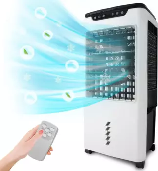 Гаджеты, мощный болотный охладитель 5300 куб ФТ/мин, резервуар для воды 7 галлонов, портативный комнатный испарительный охладитель воздуха, пульт дистанционного управления, S