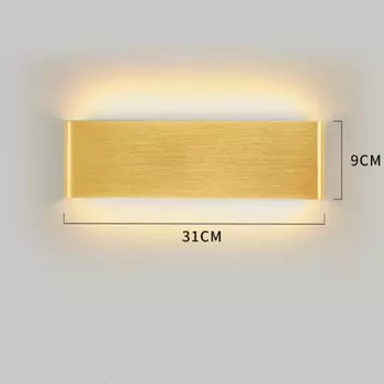 GAHADA LED настенное бра, регулируемая яркость, Bluetooth, черный/белый/серебристый/золотой