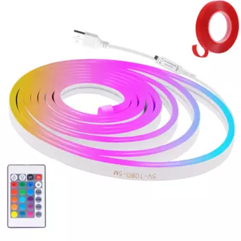 GAHADA RGB неоновая светодиодная лента 5В USB 1/2/3/4/5 м