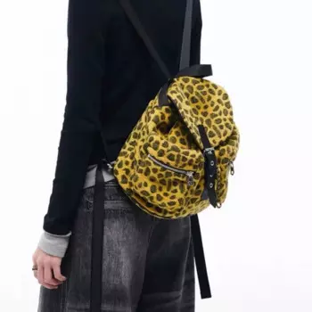 GAINNY Y2k винтажный модный рюкзак с леопардовым узором женский Harajuku большая вместительная университетская школьная сумка женский роскошный дизайнер