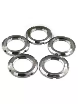 DIN981 Круглая гайка из нержавеющей стали 304, гайка с четырьмя прорезями для гаечного ключа, европейский стандарт