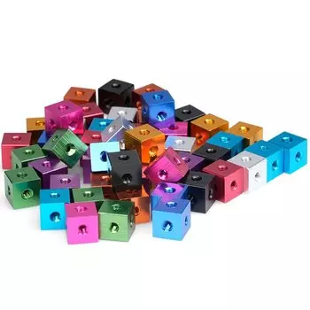 Шестигранная гайка 10x10x6/10 мм M3M4M5M6, винт, кубическая гайка, трехсторонний фиксированный блок, разъем, аксессуар для 3D-принтера «сделай сам», винт в акриловом корпусе