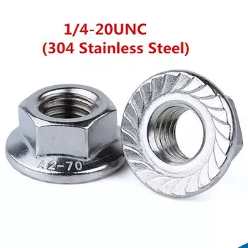 Гайки фланцевые шестигранные нержавеющие AXK