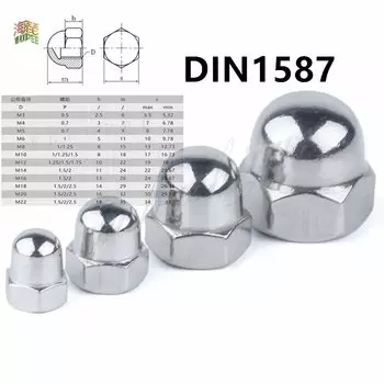 Гайки из нержавеющей стали WHOOPEE M3 M4 M5 M6 M8 M10 M12 M14 M16 M18 M20 304