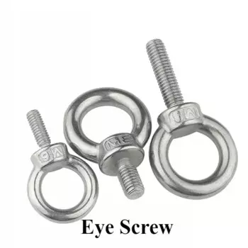 Кольцевой гаечный болт Кольцевые крючковые гайки Винты из нержавеющей стали 304 Подъемные гайки с проушиной Винт M3 M4 M5 M6 M8 M10 M12