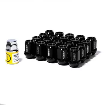 Гайки наконечники гоночных колес m12x1, 5/m12x1, 25, Универсальные Автомобильные Колесные гайки, кованые 7075-T6, алюминиевые, длина 35 мм, шестигранный 19 мм