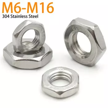Гайки Zimir DIN439 A2 304 нержавеющая сталь M6 M8 M10 M12 M14 M16