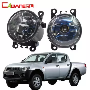 Галогенные Противотуманные фары Cawanerl для Mitsubishi L200 KB_T, KA_T, 2005-2012, 100 Вт, H11, дневные ходовые огни, DRL 4300K, теплый белый