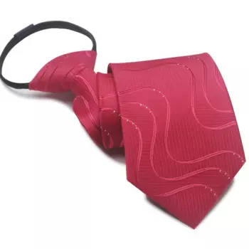 Галстук на молнии для ленивых людей, 8 см, без завязывания, 7 см, мужской деловой костюм, фиолетовый, красный, темно-красный