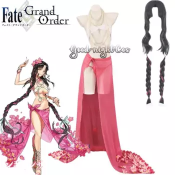 Game FGO Fate Grand Order Sessyoin Kiara косплей костюм парик сексуальный розовый бикини купальник 5 юбилейный костюм Хэллоуин Одежда