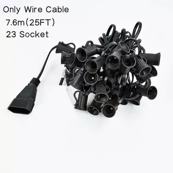 GANRILAND Светодиодные гирлянды C7 теплый белый 25шт