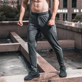 GANYANR штаны для бега для мужчин, тренировочные штаны для бега, спортивная одежда для занятий спортом, леггинсы, брюки для бега, спортивные штаны для бодибилдинга, спортивные штаны
