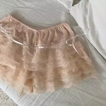 Gaono Kawaii Lolita шорты 2000s женские кружевные многоярусные трусики для девушек защитные Короткие штаны Трусики Шаровары с тыквой
