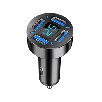 Gaqqee 66 Вт Автомобильное зарядное устройство 4 порта USB